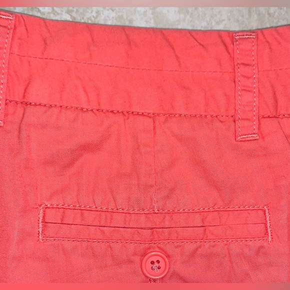 J. CREW Size 8 Chino orange cotton 3in shorts women’s size 8 - Picture 8 of 10